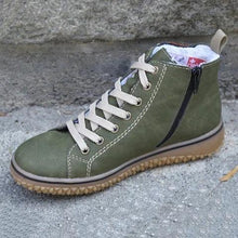 Load image into Gallery viewer, Modern Womens Warm Soft Boots Winter Plush Casual Sports Shoes Trend Retro Ankle Boots Outdoor Walking High Top Sneaker Winter Warm Hook Loop Snow Plush Lining Walking Shoes