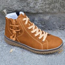 Load image into Gallery viewer, Modern Womens Warm Soft Boots Winter Plush Casual Sports Shoes Trend Retro Ankle Boots Outdoor Walking High Top Sneaker Winter Warm Hook Loop Snow Plush Lining Walking Shoes