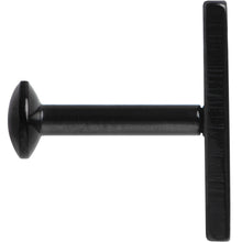将图片加载到图库查看器,1/4 9mm Black IP Rectangle Internal Thread Daith Cartilage Tragus