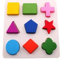 Load image into Gallery viewer, Montessori Cartoon Animal Educational Wooden Beaded Geometry Digital Clock Puzzles Matching Clock Toy For Children