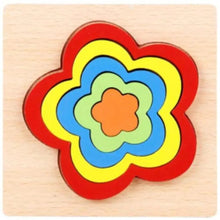 Load image into Gallery viewer, Montessori Cartoon Animal Educational Wooden Beaded Geometry Digital Clock Puzzles Matching Clock Toy For Children