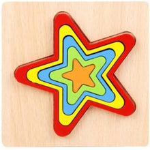Load image into Gallery viewer, Montessori Cartoon Animal Educational Wooden Beaded Geometry Digital Clock Puzzles Matching Clock Toy For Children