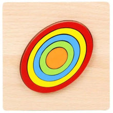 Load image into Gallery viewer, Montessori Cartoon Animal Educational Wooden Beaded Geometry Digital Clock Puzzles Matching Clock Toy For Children