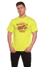 Load image into Gallery viewer, Motorcycles Garage Men's Bamboo Viscose/Organic Cotton Short Sleeve Graphic T-Shirt