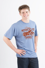 Load image into Gallery viewer, Motorcycles Garage Men's Bamboo Viscose/Organic Cotton Short Sleeve Graphic T-Shirt