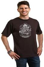 将图片加载到图库查看器,Mototrcycle Garage Men's Bamboo Viscose/Organic Cotton Short Sleeve Graphic T-Shirt