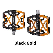 Load image into Gallery viewer, Mountain Bicycle Pedals Cycling Ultralight Aluminum Alloy 3 Bearings Pedals Bike Pedals Flat Bike Pedal Ultra-Light Aluminum Alloy Sealed Bearing With Cleats Pedal Suitable For Mountain Bike Bicycle
