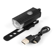 Load image into Gallery viewer, Mountain Cycle Front Back Headlight Lamp Flashlight Cycle Light 300 Lumens 3 Modes Bike Bicycle Light Bicycle Lights Super Bright LED Bike Lights For Night Riding Bike Headlight With USB LED Rechargeable