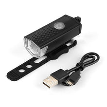Load image into Gallery viewer, Mountain Cycle Front Back Headlight Lamp Flashlight Cycle Light 300 Lumens 3 Modes Bike Bicycle Light Bicycle Lights Super Bright LED Bike Lights For Night Riding Bike Headlight With USB LED Rechargeable