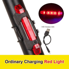 Load image into Gallery viewer, Mountain Cycle Front Back Headlight Lamp Flashlight Cycle Light 300 Lumens 3 Modes Bike Bicycle Light Bicycle Lights Super Bright LED Bike Lights For Night Riding Bike Headlight With USB LED Rechargeable