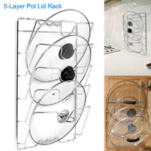 将图片加载到图库查看器,Mounted Pot Lid Rack Pot Cover Organizer