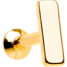 将图片加载到图库查看器,1/4 6mm Gold IP Rectangle Internal Thread Daith Cartilage Tragus