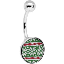 将图片加载到图库查看器,Green Red Christmas Sweater Belly Ring