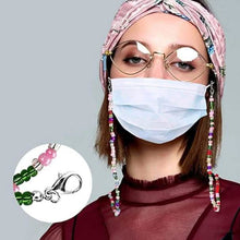 Load image into Gallery viewer, Multi-Color Face Mask Holder Beads Chain
