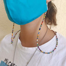 Load image into Gallery viewer, Multi-Color Face Mask Holder Beads Chain
