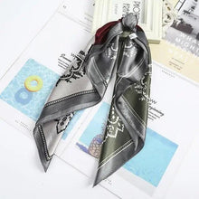 Load image into Gallery viewer, Multi-Functional Square Silk Scarf 60*60cm Headband Hairbands Hair Hoop Accessories For Women,Girl,Lady Head Neck Satin Scarf Handkerchief