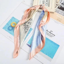 Load image into Gallery viewer, Multi-Functional Square Silk Scarf 60*60cm Headband Hairbands Hair Hoop Accessories For Women,Girl,Lady Head Neck Satin Scarf Handkerchief