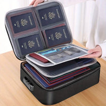 Load image into Gallery viewer, Multi-Layer Document Tickets Storage Bag Certificate File Organizer Case