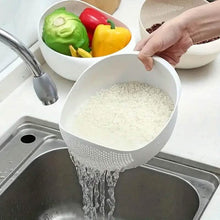 Load image into Gallery viewer, Multi-Use Food Safe Rice Washing Bowl