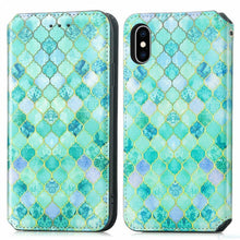 Load image into Gallery viewer, Multicolored Phone Case For iPhone 13 12 11 Pro Mini Cover Wallet Card Slot Flip Magnetic Leather PU Leather Flip Wallet Cover with Card Slots Case Cover