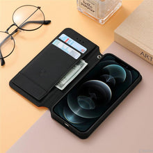 Load image into Gallery viewer, Multicolored Phone Case For iPhone 13 12 11 Pro Mini Cover Wallet Card Slot Flip Magnetic Leather PU Leather Flip Wallet Cover with Card Slots Case Cover