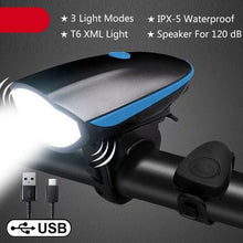 将图片加载到图库查看器,Multifunction Bicycle Light Ultra Bright With Electric 130dB Horn Bicycle Bell Bike Light Rainproof LED Bike Tail Light 2 Pack Bright Bicycle Rear Cycling Safety Flashlight Light Mode Options High Intensity Led Rear Light Fits On Any Bike