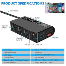 Load image into Gallery viewer, Multifunctional Car Charger Socket
