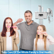 将图片加载到图库查看器,Multifunctional Wall Mount Toothbrush Organizer