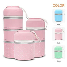 Load image into Gallery viewer, Multilayer Cute Thermal Lunch Box Stainless Steel Food Container