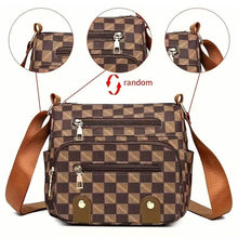 Load image into Gallery viewer, Multiple Pockets Trendy Plaid Crossbody Bag