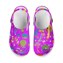 Load image into Gallery viewer, Mushroom Print Sandals Womens Summer Non-slip Hole Shoes Rubber Clogs Garden Beach Flat Slippers Trends Clogs For Women Slip Resistant Shoes
