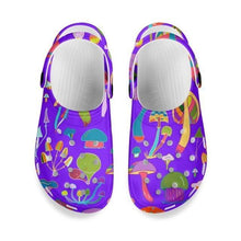 Load image into Gallery viewer, Mushroom Print Sandals Womens Summer Non-slip Hole Shoes Rubber Clogs Garden Beach Flat Slippers Trends Clogs For Women Slip Resistant Shoes
