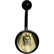 将图片加载到图库查看器,Skeleton Bride Halloween Black Belly Ring