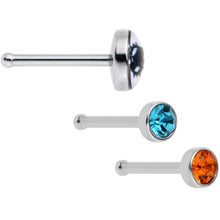 将图片加载到图库查看器,20G Licensed NFL Miami Dolphins Logo Nose Bone 3 Pack Set