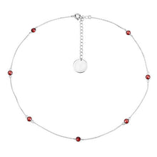 Load image into Gallery viewer, 2.10 Carat Genuine Garnet .925 Sterling Silver Necklace