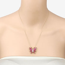 Load image into Gallery viewer, 2.88 Carat Genuine Ruby and White Zircon .925 Sterling Silver Necklace