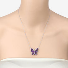Load image into Gallery viewer, 4.32 Carat Genuine Amethyst .925 Sterling Silver Necklace