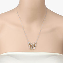 Load image into Gallery viewer, 4.43 Carat Genuine Citrine .925 Sterling Silver Necklace