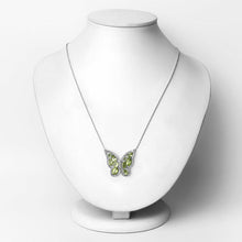 Load image into Gallery viewer, 4.65 Carat Genuine Peridot .925 Sterling Silver Necklace