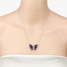 Load image into Gallery viewer, 4.60 Carat Genuine Garnet .925 Sterling Silver Necklace