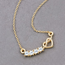Load image into Gallery viewer, 0.24 Carat Genuine Aquamarine .925 Sterling Silver Necklace