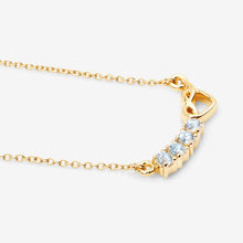 Load image into Gallery viewer, 0.24 Carat Genuine Aquamarine .925 Sterling Silver Necklace