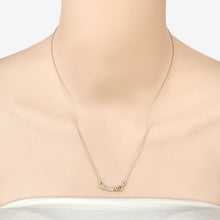 Load image into Gallery viewer, 0.24 Carat Genuine Aquamarine .925 Sterling Silver Necklace