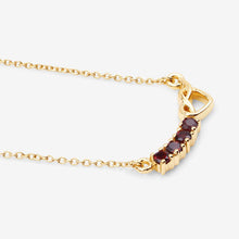 Load image into Gallery viewer, 0.32 Carat Genuine Garnet .925 Sterling Silver Necklace
