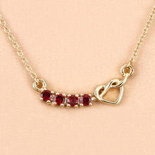 Load image into Gallery viewer, 0.32 Carat Genuine Garnet .925 Sterling Silver Necklace
