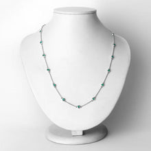 Load image into Gallery viewer, 1.80 Carat Genuine Emerald .925 Sterling Silver Necklace