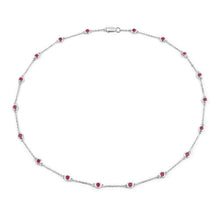 将图片加载到图库查看器,2.34 Carat Genuine Ruby .925 Sterling Silver Necklace