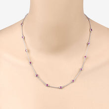 将图片加载到图库查看器,2.34 Carat Genuine Ruby .925 Sterling Silver Necklace
