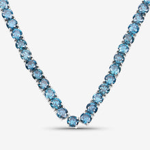 Load image into Gallery viewer, 33.24 Carat Genuine Blue Diamond 14K White Gold Necklace