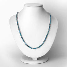 Load image into Gallery viewer, 33.24 Carat Genuine Blue Diamond 14K White Gold Necklace